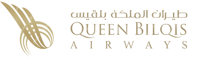 Queen Bilqis Airways Queen Bilqis Airways logo with name