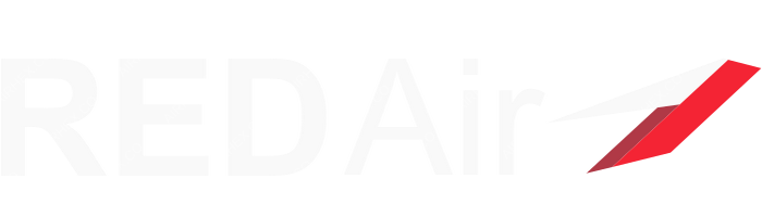 Red Air Red Air logo with name (dark)