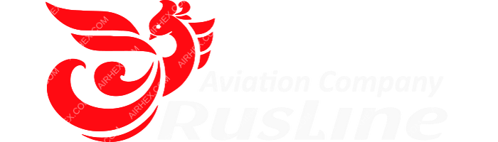RusLine RusLine logo with name (dark)