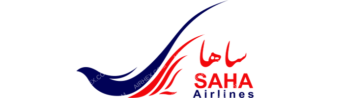 Saha Airlines Saha Airlines logo with name