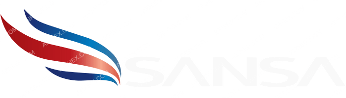 SANSA SANSA logo with name (dark)