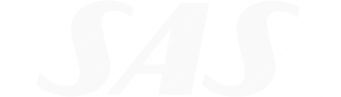 SAS Scandinavian SAS Scandinavian logo with name (dark)