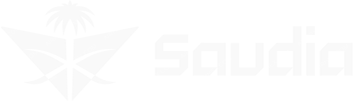 Saudia Saudia logo with name (dark)