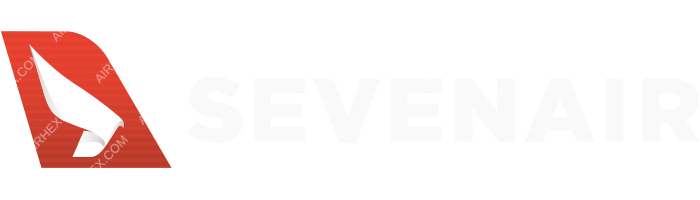 Sevenair Sevenair logo with name (dark)