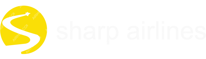 Sharp Airlines Sharp Airlines logo with name (dark)