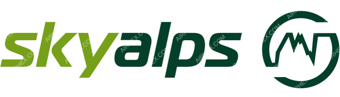 SkyAlps SkyAlps logo with name