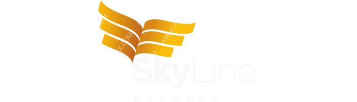 Skyline Express Airline Skyline Express Airline logo with name (dark)