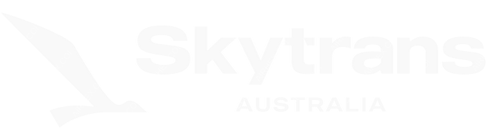 Skytrans Australia Skytrans Australia logo with name (dark)