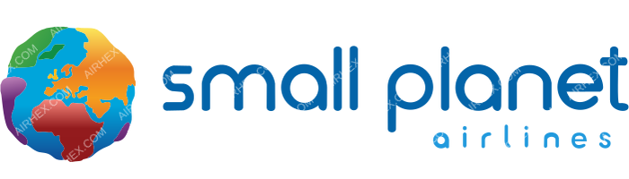 Small Planet Airlines Small Planet Airlines logo with name (dark)