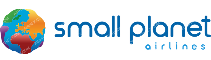 Small Planet Airlines Germany Small Planet Airlines Germany logo with name (dark)