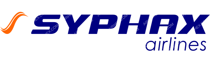 Syphax Airlines Syphax Airlines logo with name (dark)