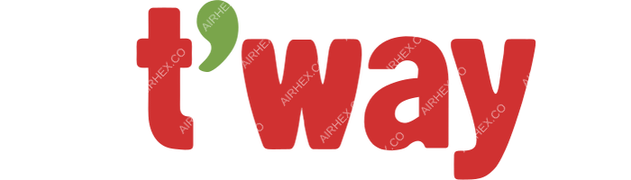 T'way Air T'way Air logo with name