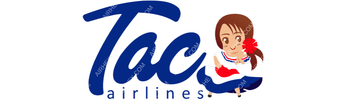 TAC Airlines TAC Airlines logo with name (dark)