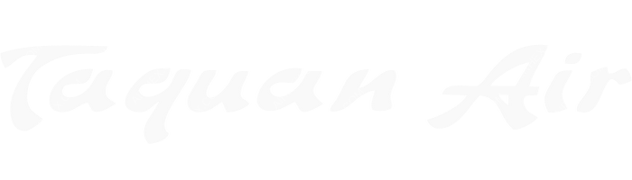 Taquan Air Taquan Air logo with name (dark)