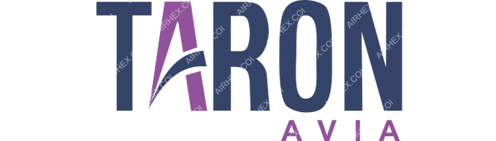 Taron Avia Taron Avia logo with name (dark)