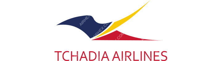 Tchadia Airlines Tchadia Airlines logo with name (dark)