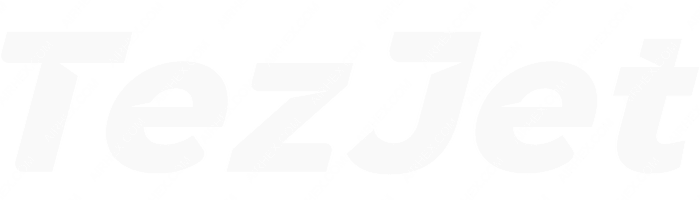 Tez Jet Airlines Tez Jet Airlines logo with name (dark)