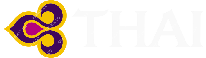 THAI Airways THAI Airways logo with name (dark)