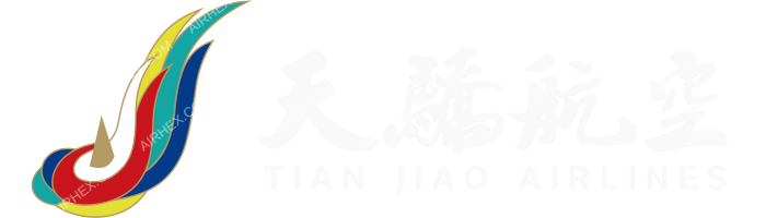 Tian Jiao Airlines Tian Jiao Airlines logo with name (dark)