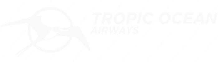 Tropic Ocean Airways Tropic Ocean Airways logo with name (dark)
