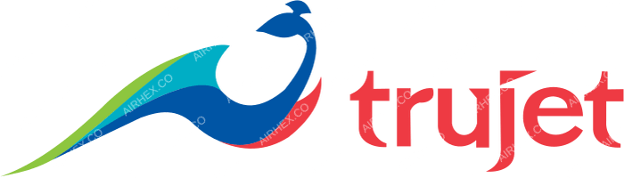 TruJet TruJet logo with name (dark)