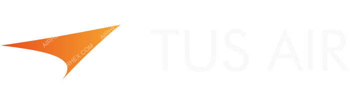 Tus Airways Tus Airways logo with name (dark)