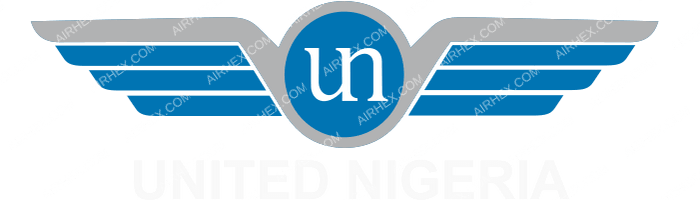 United Nigeria Airlines United Nigeria Airlines logo with name (dark)
