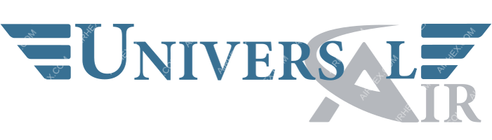 Universal Air Universal Air logo with name