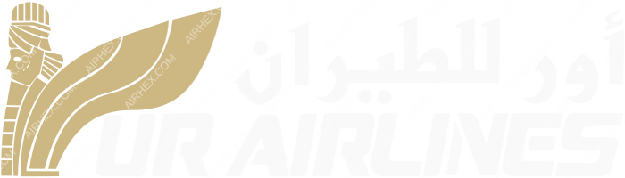 UR Airlines UR Airlines logo with name (dark)