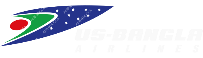US-Bangla Airlines US-Bangla Airlines logo with name (dark)