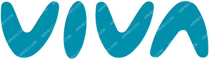 Viva Air Colombia Viva Air Colombia logo with name (dark)
