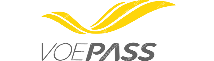 VOEPASS Linhas Aéreas VOEPASS Linhas Aéreas logo with name