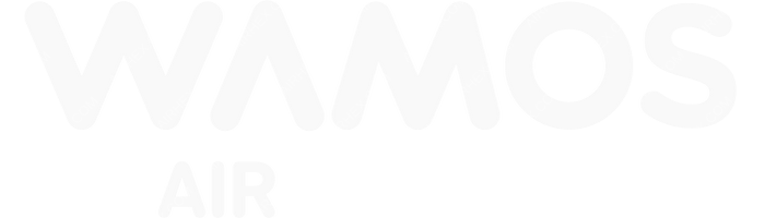 Wamos Air Wamos Air logo with name (dark)