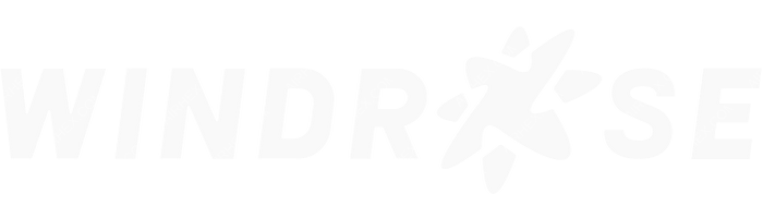 Windrose Airlines Windrose Airlines logo with name (dark)