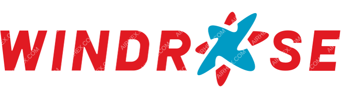 Windrose Airlines Windrose Airlines logo with name