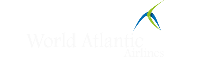 World Atlantic Airlines World Atlantic Airlines logo with name (dark)