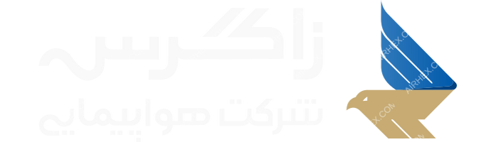 Zagros Airlines Zagros Airlines logo with name (dark)