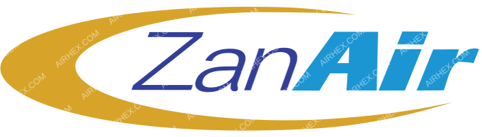 ZanAir ZanAir logo with name (dark)