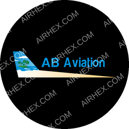 AB Aviation Circular logo (dark)