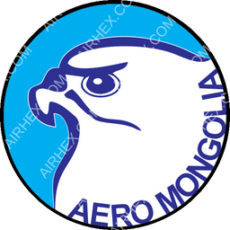 Aero Mongolia Circular logo (dark)