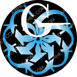 Aeroregional Circular logo (dark)