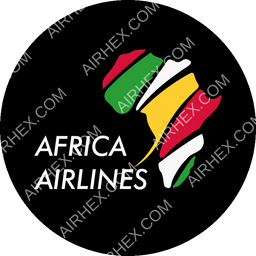Africa Airlines (Congo) Circular logo (dark)