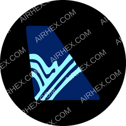 Aigle Azur Circular logo (dark)