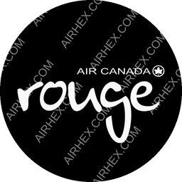 Air Canada Rouge Circular logo (dark)