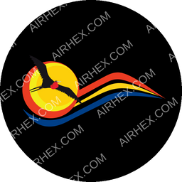 Air Kiribati Circular logo (dark)