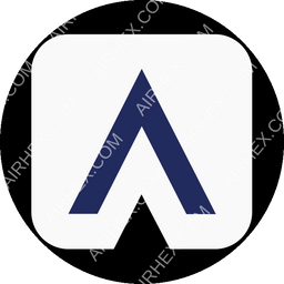 Albatros Airlines Circular logo (dark)