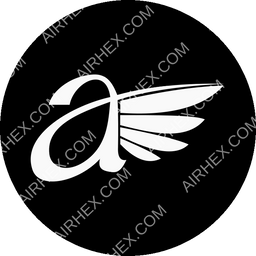 Alexandria Airlines Circular logo (dark)