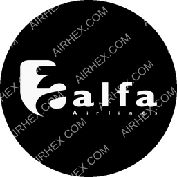 Alfa Airlines SD Circular logo (dark)