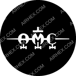 AMC Airlines Circular logo (dark)