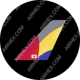 Asiana Airlines Circular logo (dark)